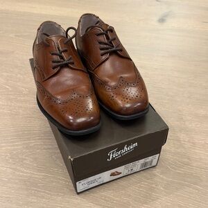 Florsheim Youth Boy Brown Leather Dress Shoes
